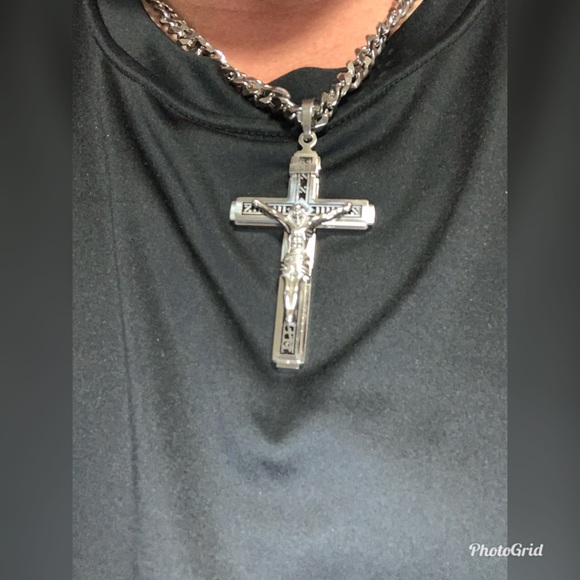 Pendant Cross Jesus Christ Crucifix Neckla… - Picture 3 of 8